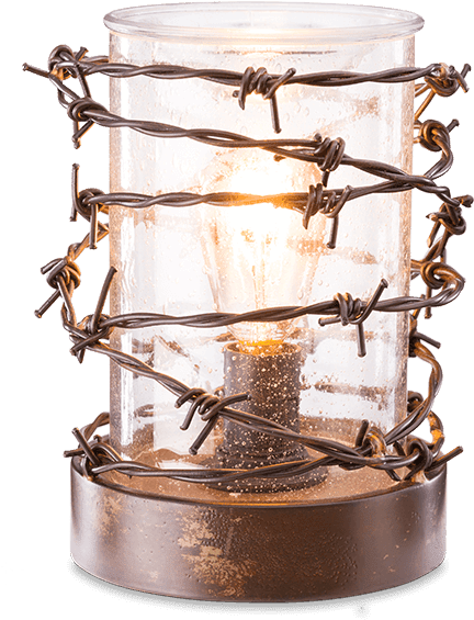 Barbed Wire Wrapped Candle Holder PNG image