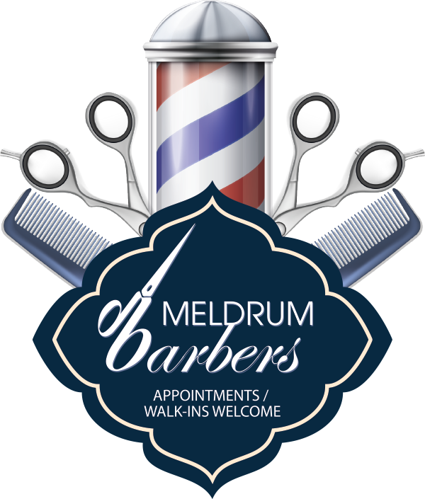 Barbershop Logowith Toolsand Text PNG image