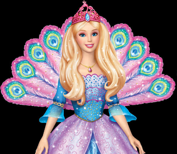 Barbie Peacock Princess Image PNG image