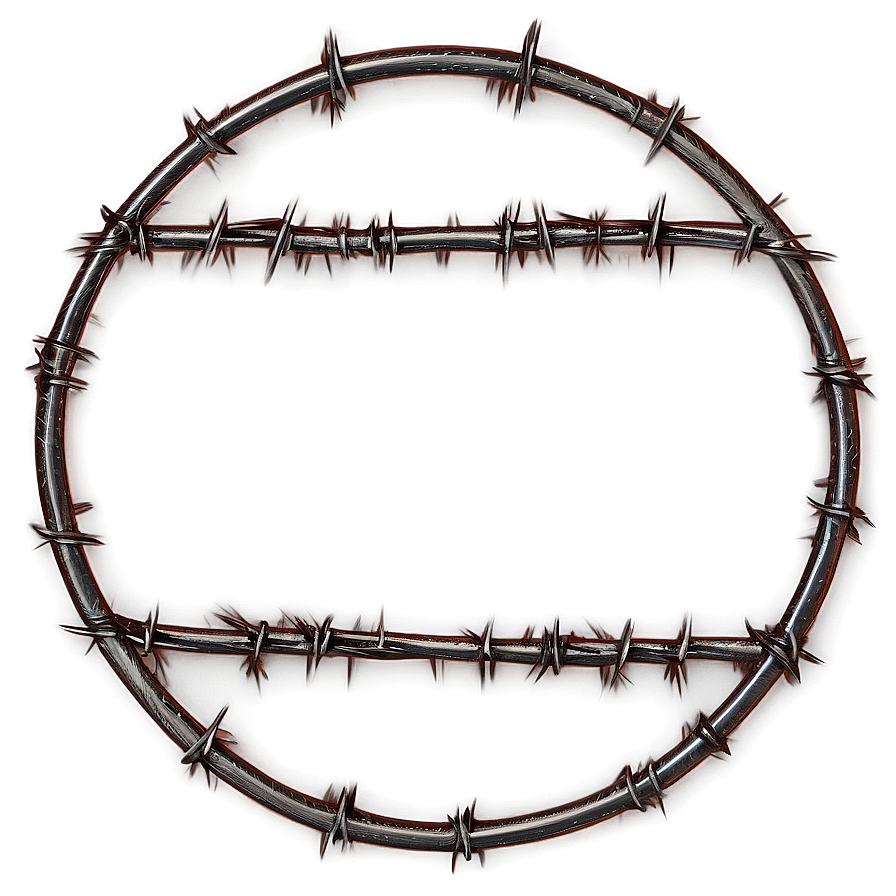 Barbwire Circle Frame Png Dpd79 PNG image