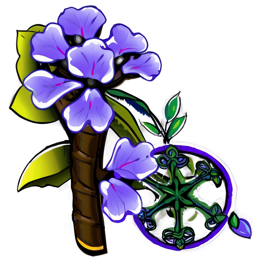 Bare Flower Illustration Png 74 PNG image