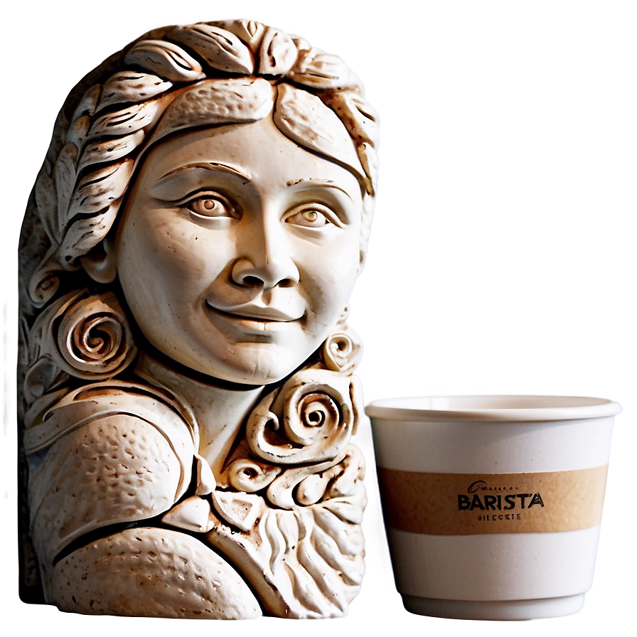 Barista Artistic Creation Png Qnr PNG image