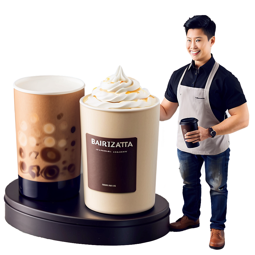 Barista Coffee Presentation Png Tor6 PNG image