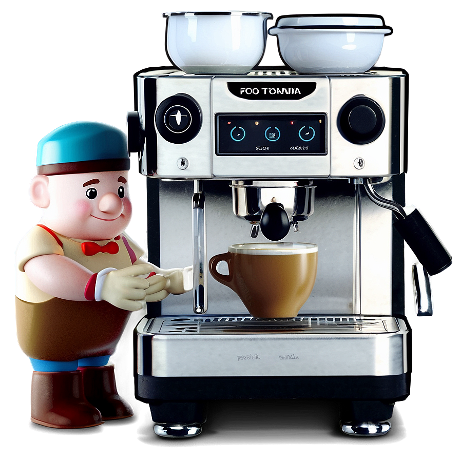 Barista Preparing Cappuccino Png Prj PNG image