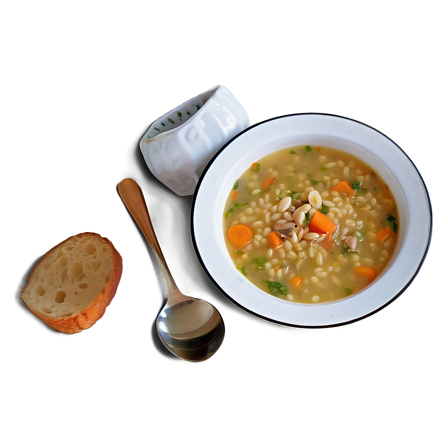 Barley Soup Nutritious Png 24 PNG image