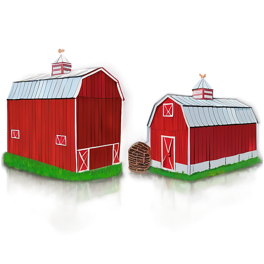 Barn And Silo Combo Png Exw PNG image