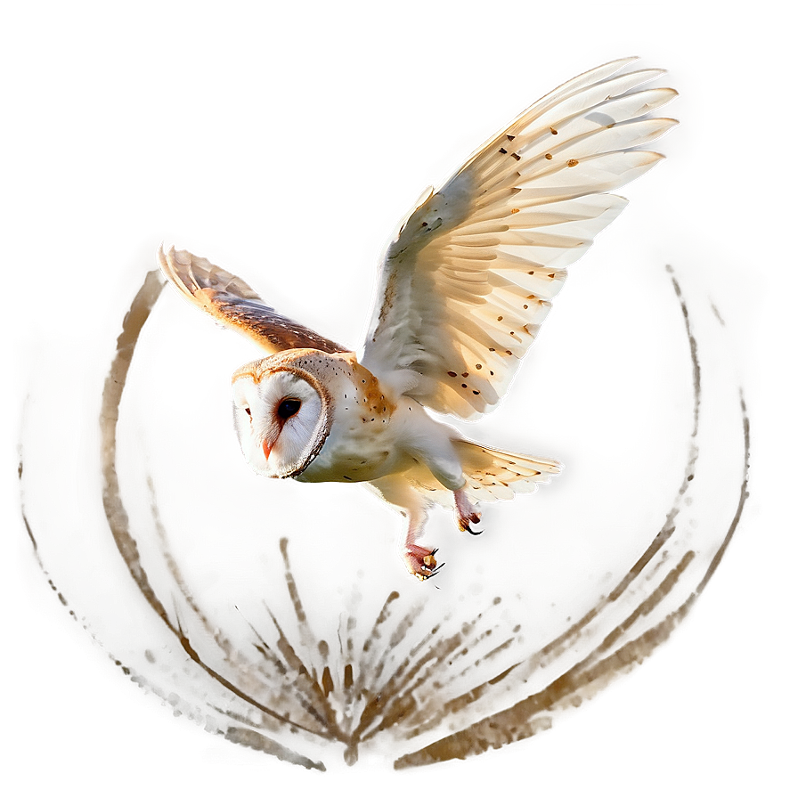 Barn Owl In Action Png Bpb90 PNG image