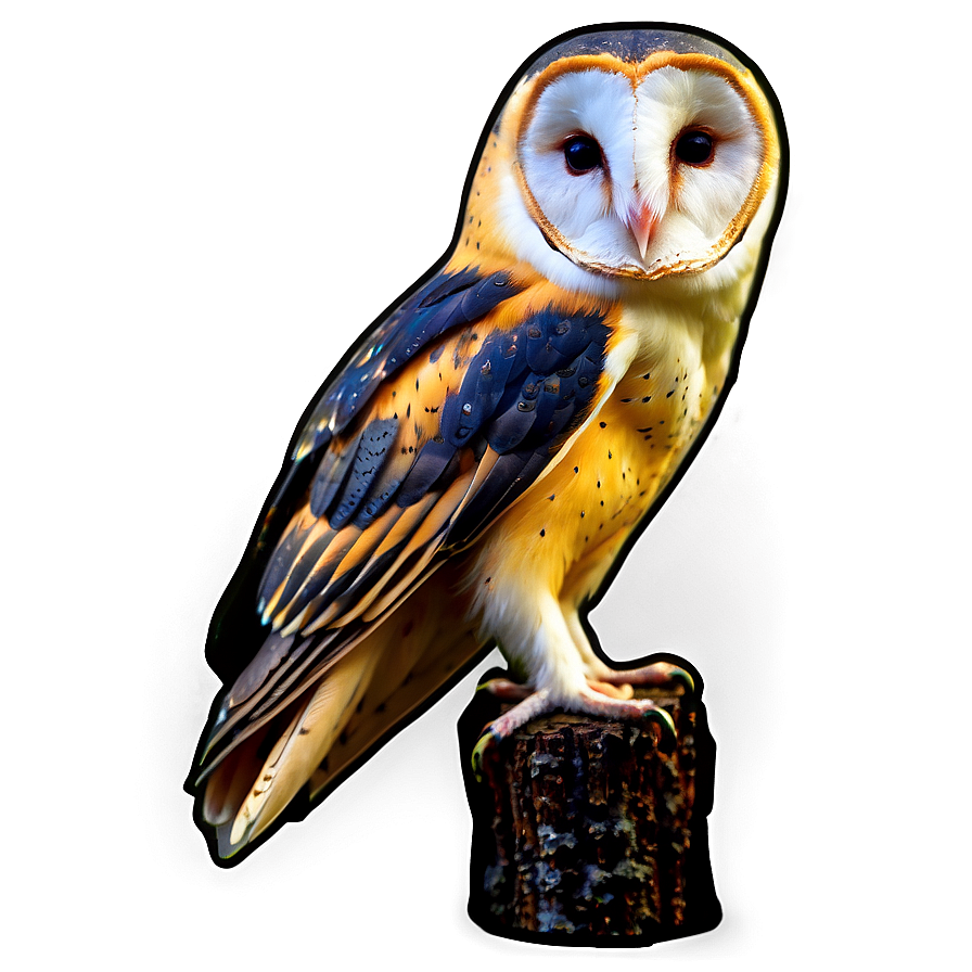 Barn Owl In Forest Png 55 PNG image