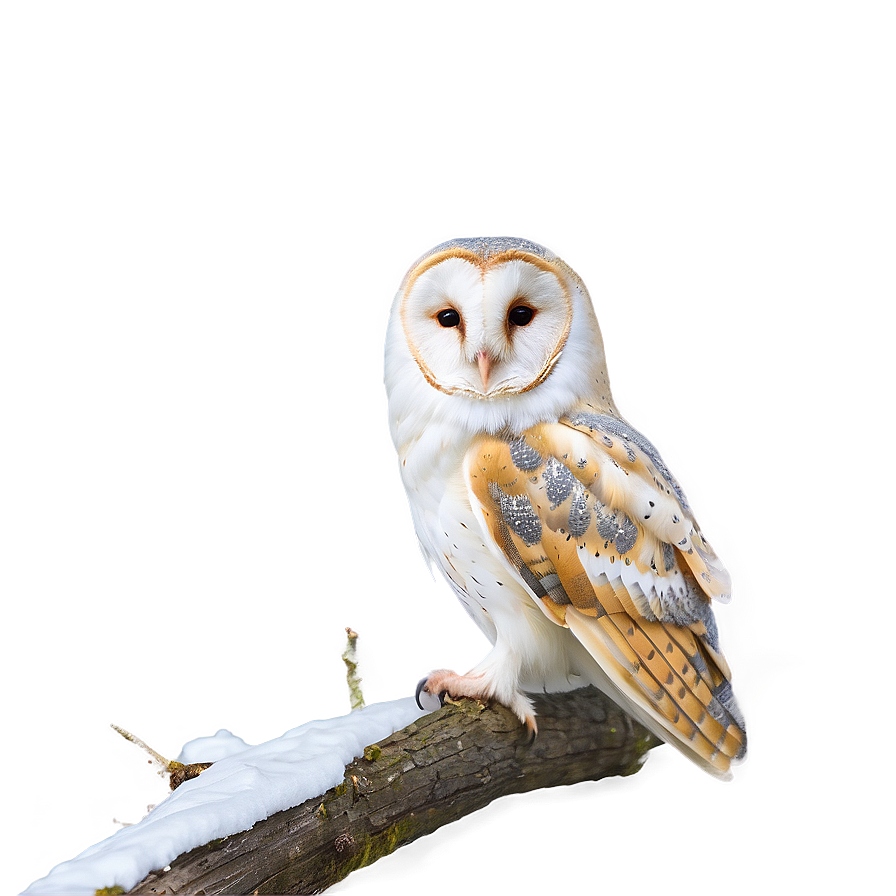 Barn Owl In Snow Png 76 PNG image