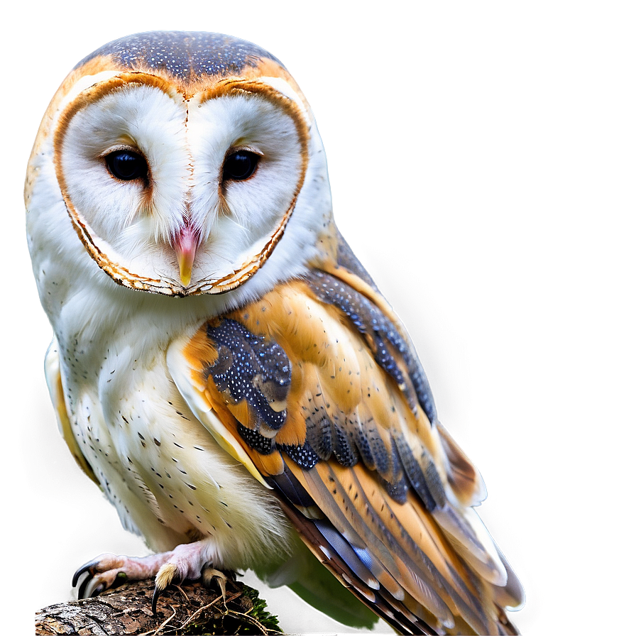 Barn Owl In Winter Setting Png 1 PNG image