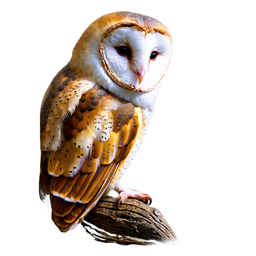 Barn Owl Resting Png 06252024 PNG image