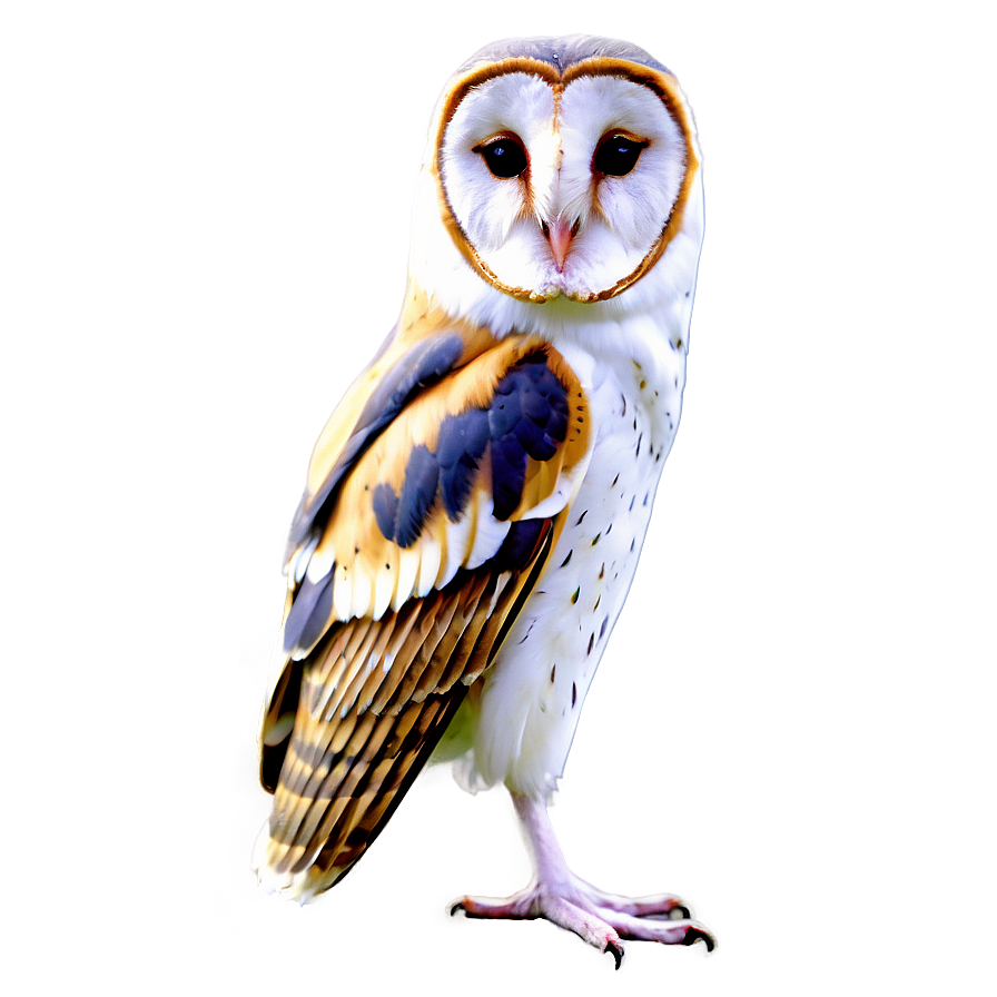 Barn Owl Tilted Head Png 06252024 PNG image