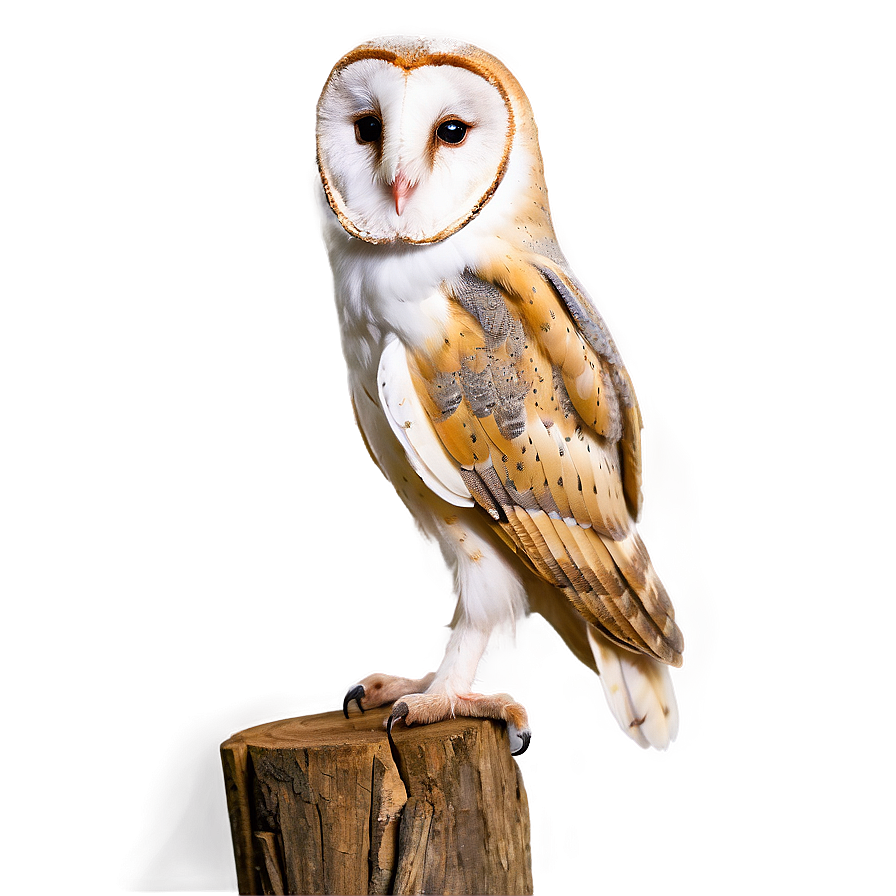 Barn Owl Tilted Head Png 06252024 PNG image