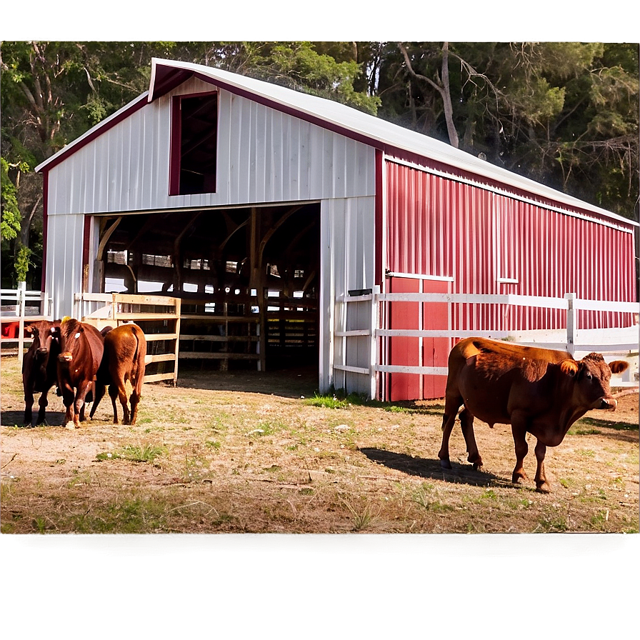 Barn With Livestock Pens Png Jhk PNG image