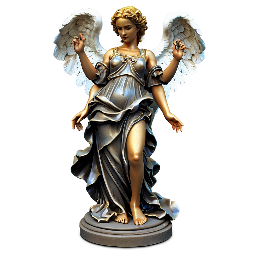 Baroque Angel Statue Png Nhg87 PNG image