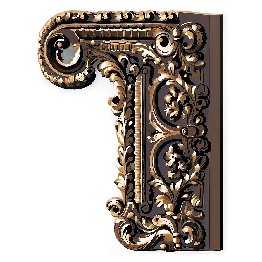 Baroque Corner Vector Png 06262024 PNG image