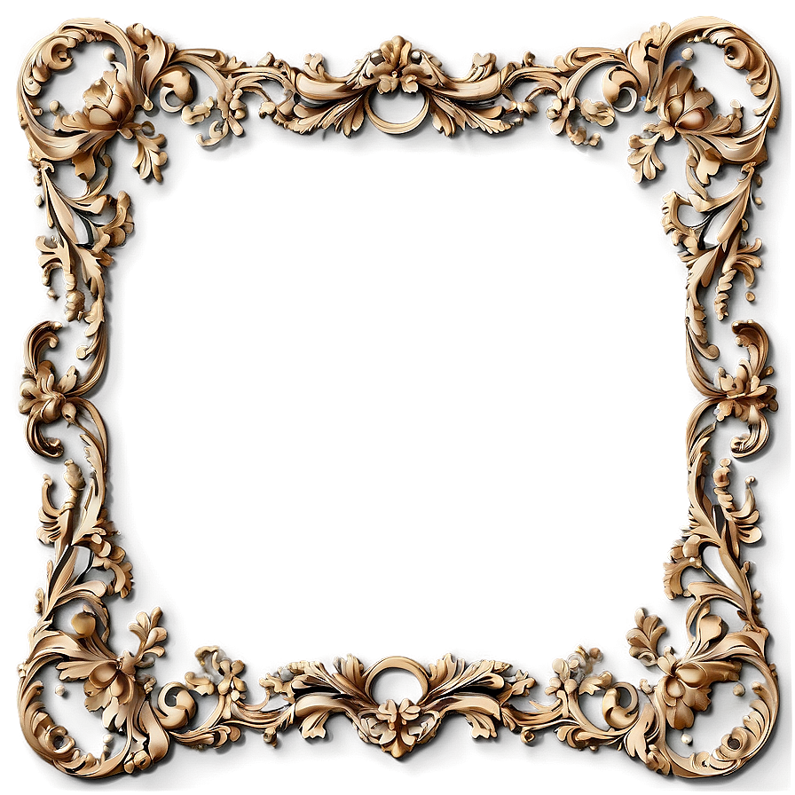 Baroque Frame Design Png 91 PNG image