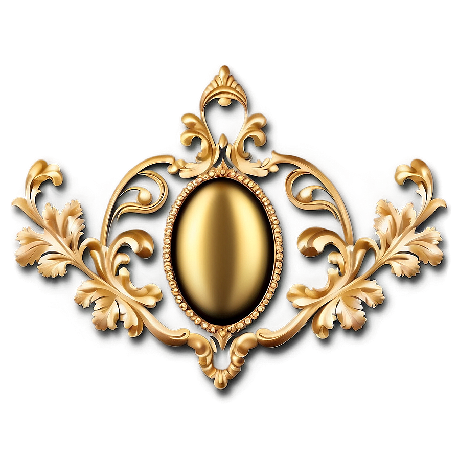 Baroque Gold Ornament Png Ikn61 PNG image