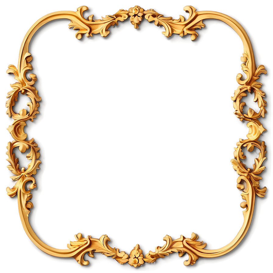 Baroque Gold Trim Png 06282024 PNG image