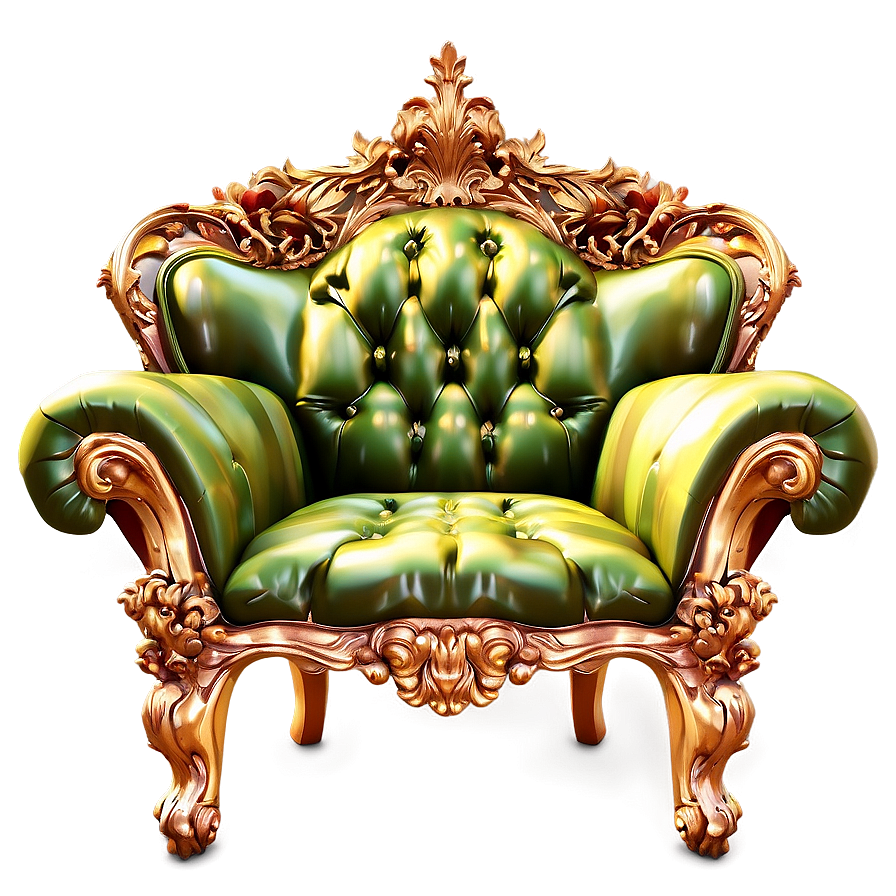 Baroque King Chair Png 26 PNG image