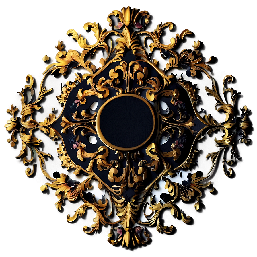 Baroque Print Png Hen PNG image