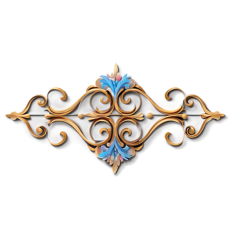 Baroque Style Filigree Png 92 PNG image