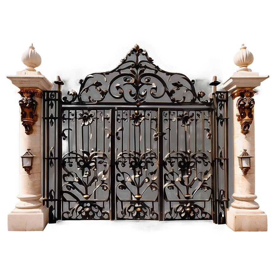 Baroque Style Gate Png 18 PNG image