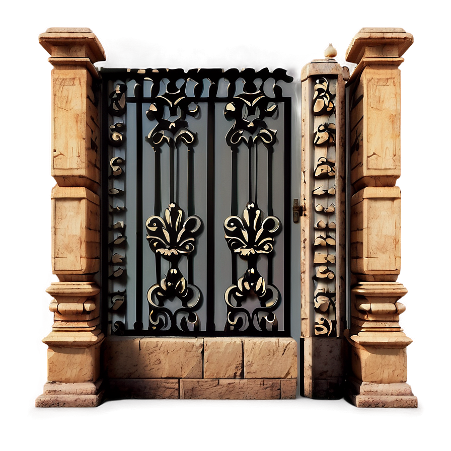 Baroque Style Gate Png Dgv44 PNG image