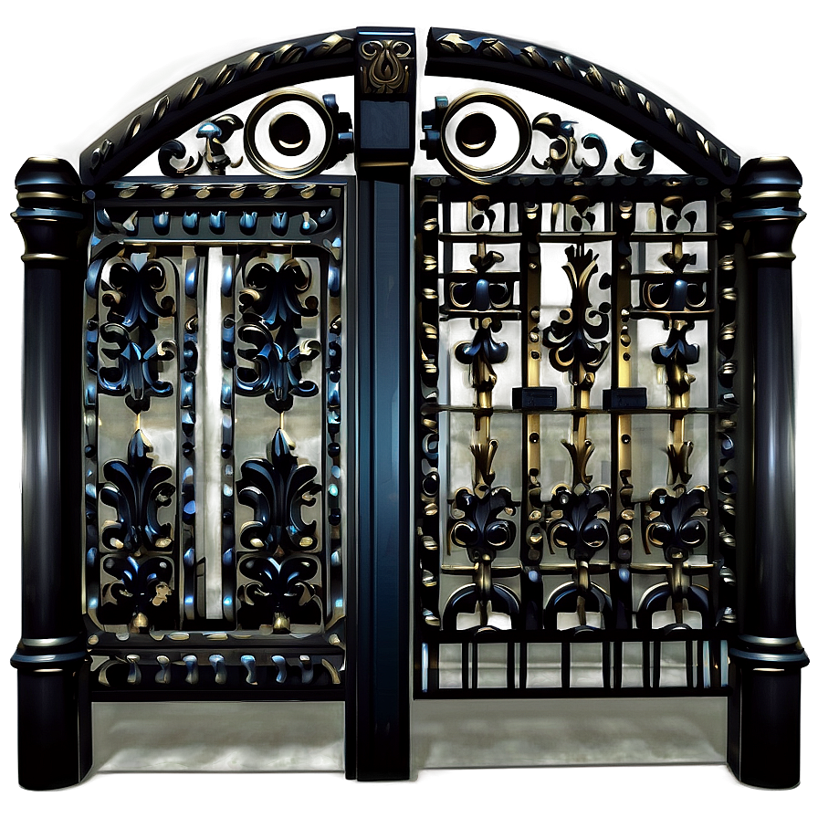 Baroque Style Gate Png Wfr99 PNG image