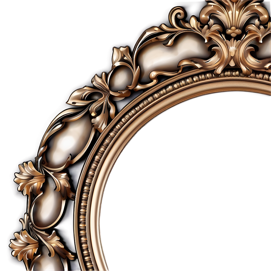 Baroque Style Picture Frame Png 05042024 PNG image