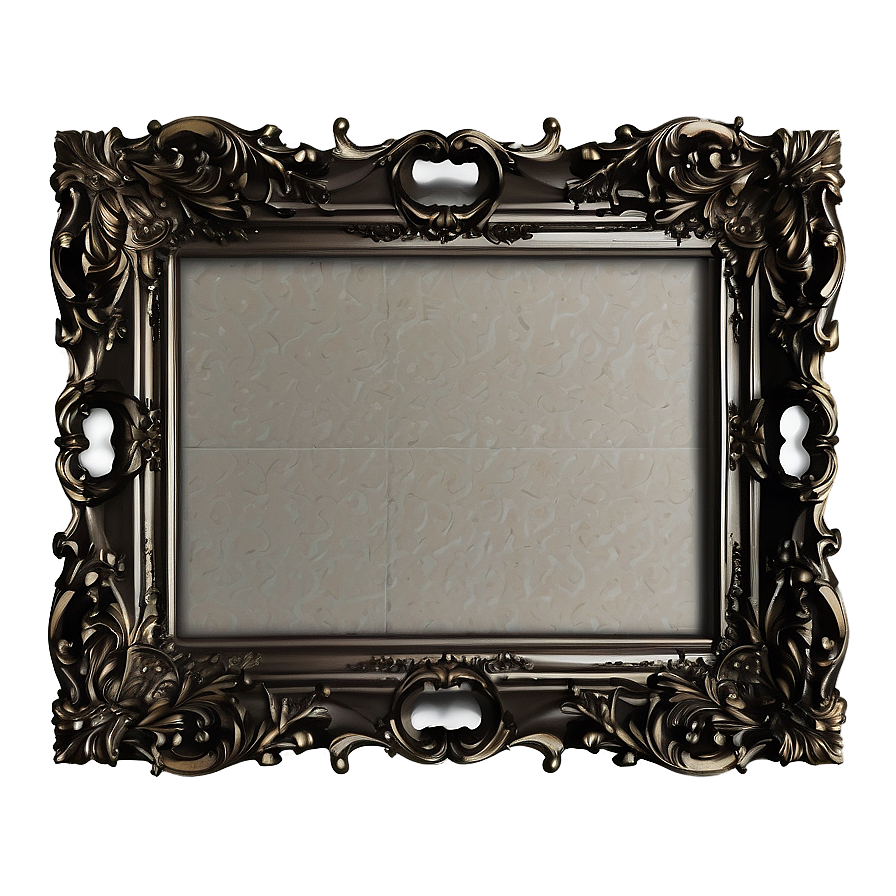 Baroque Style Picture Frame Png Krp PNG image