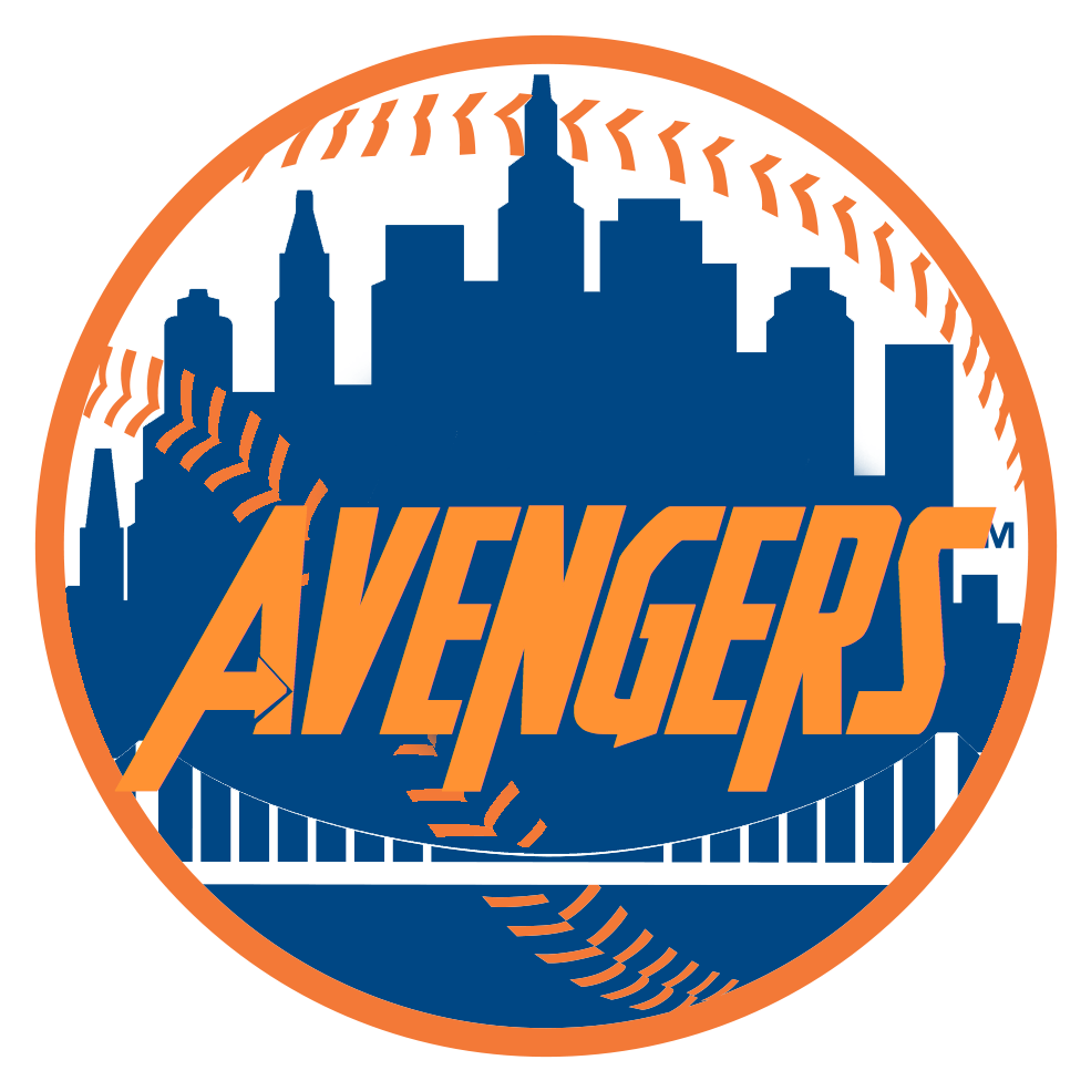 Baseball Avengers Mashup Logo PNG image