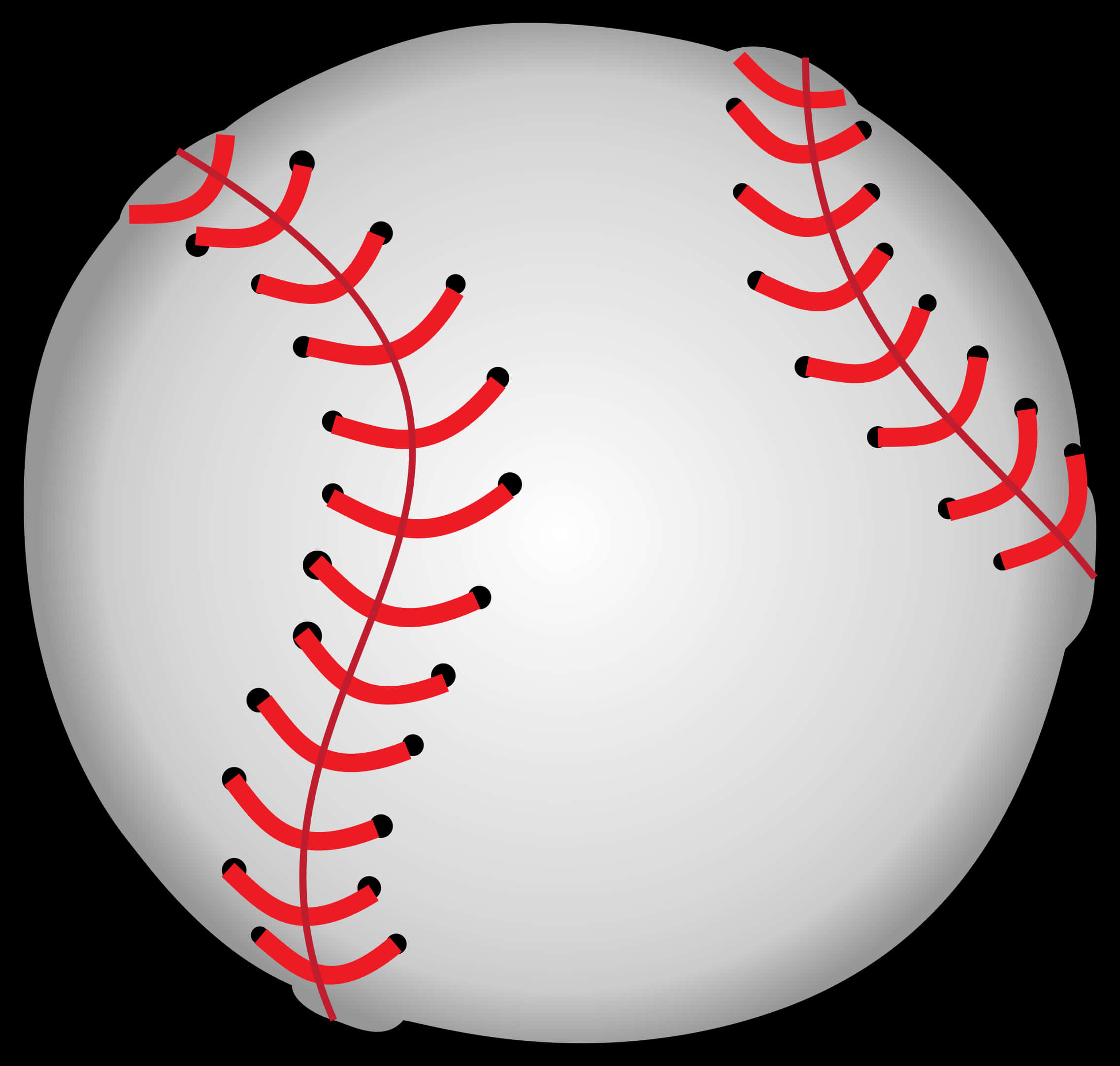 Baseball Close Up Graphic PNG image