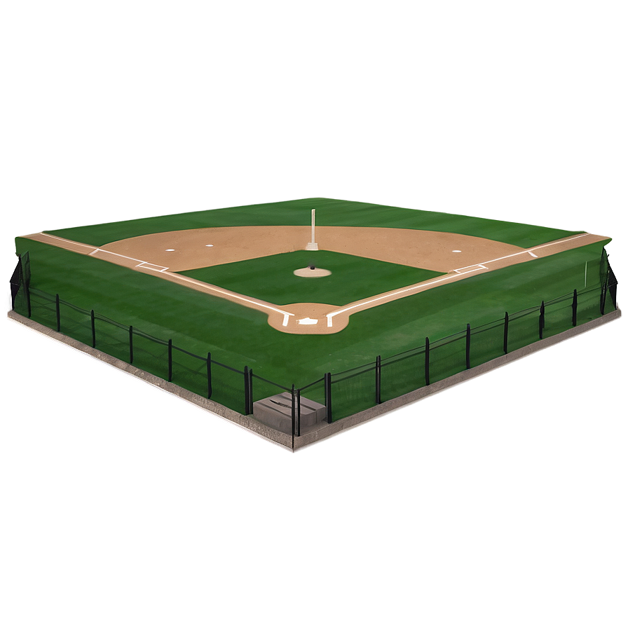 Baseball Diamond And Pitcher's Mound Png 06132024 PNG image