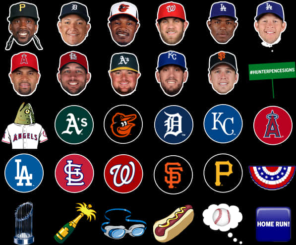 Baseball Emoji Collage.jpg PNG image