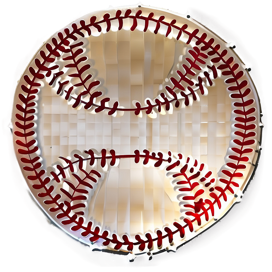 Baseball Leather Stitching Effect Png Vgm PNG image