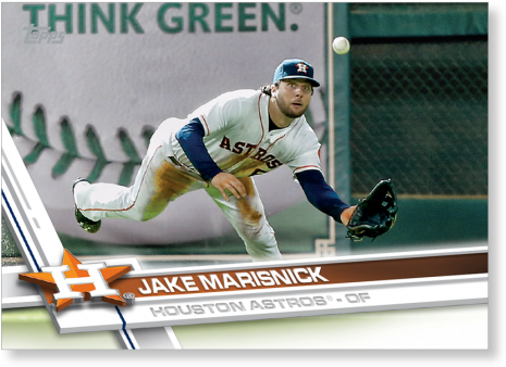Baseball Player Diving Catch Card PNG image