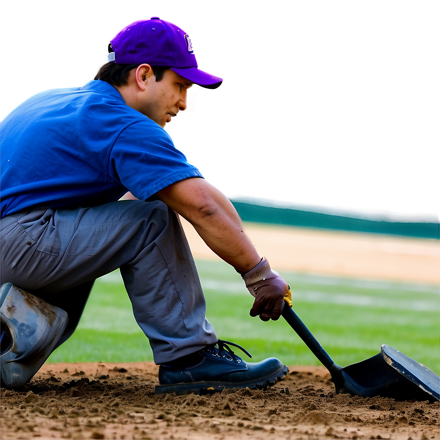 Baseball Stadium Grounds Crew Working Png Uge PNG image