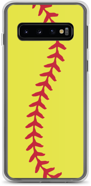 Baseball Stitch Phone Case Design PNG image