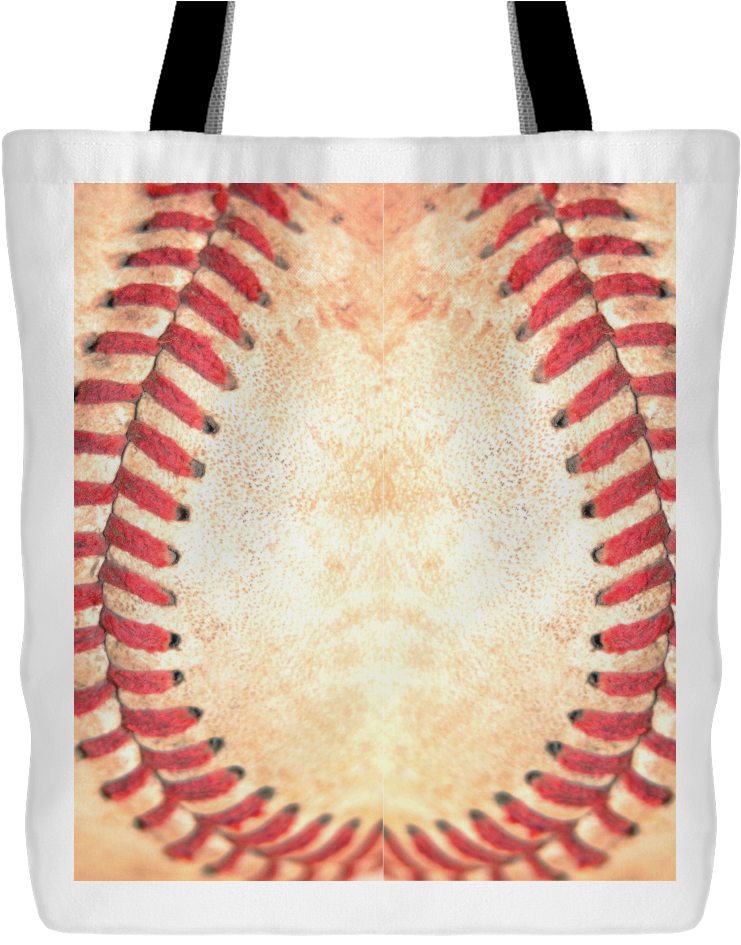 Baseball Stitches Tote Bag Design PNG image