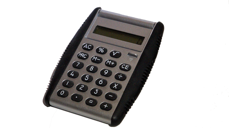 Basic Black Calculator PNG image