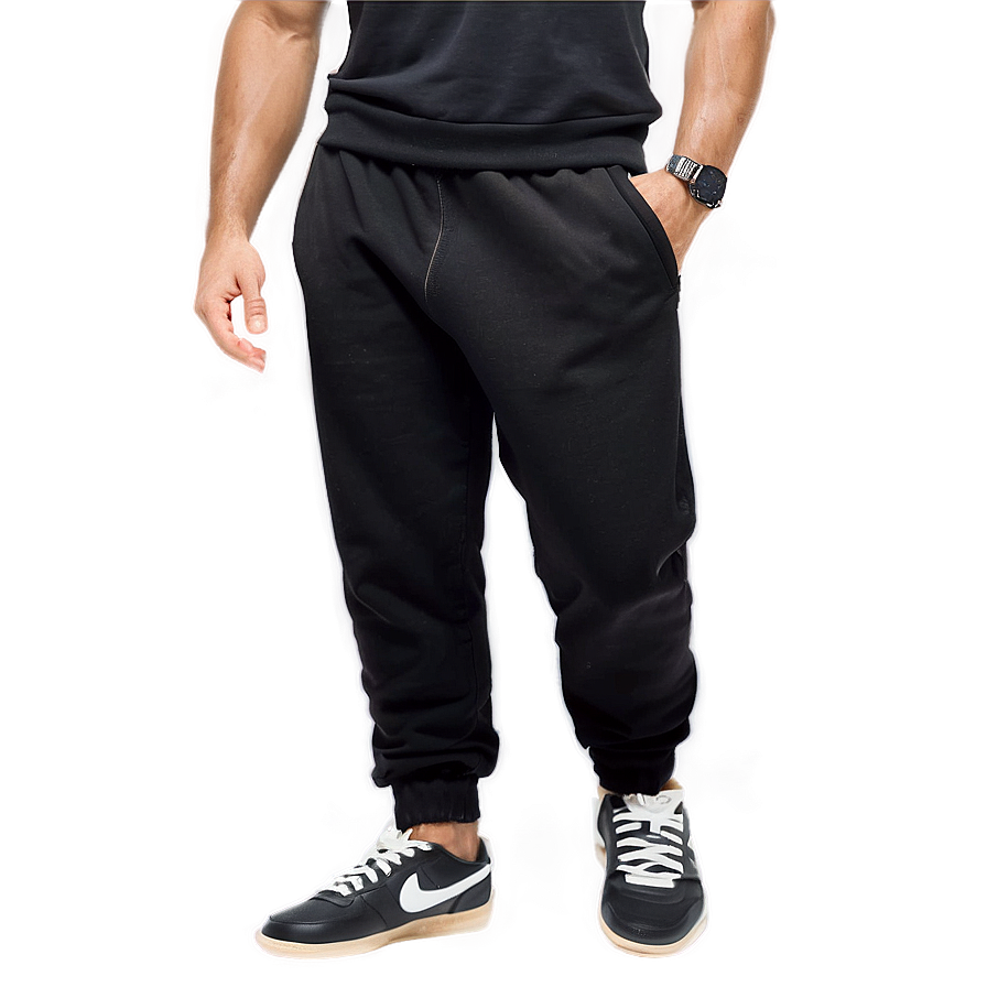 Basic Black Sweatpants Png 54 PNG image