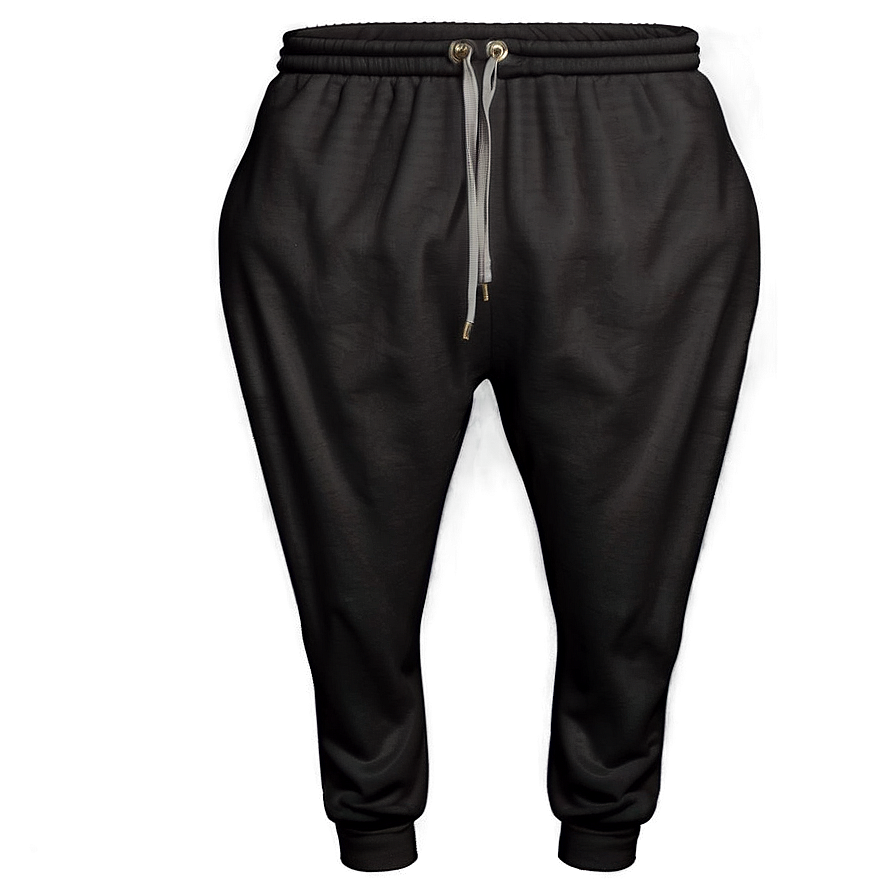 Basic Black Sweatpants Png 75 PNG image