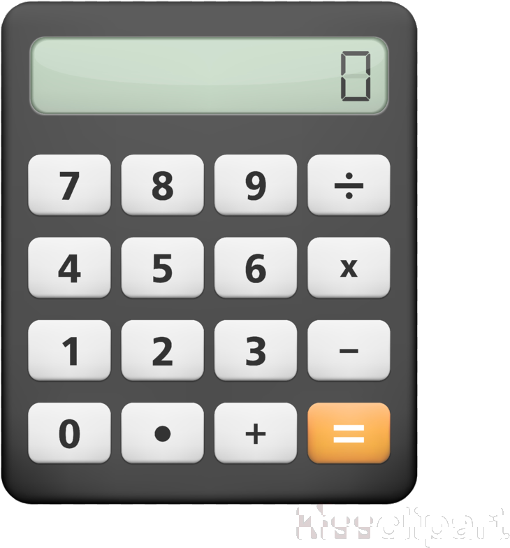 Basic Digital Calculator PNG image