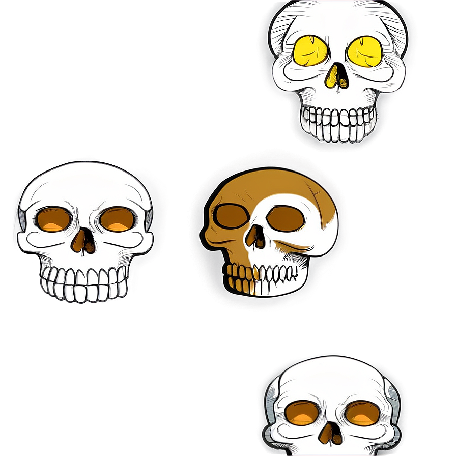 Basic Skull Drawing Png 06282024 PNG image