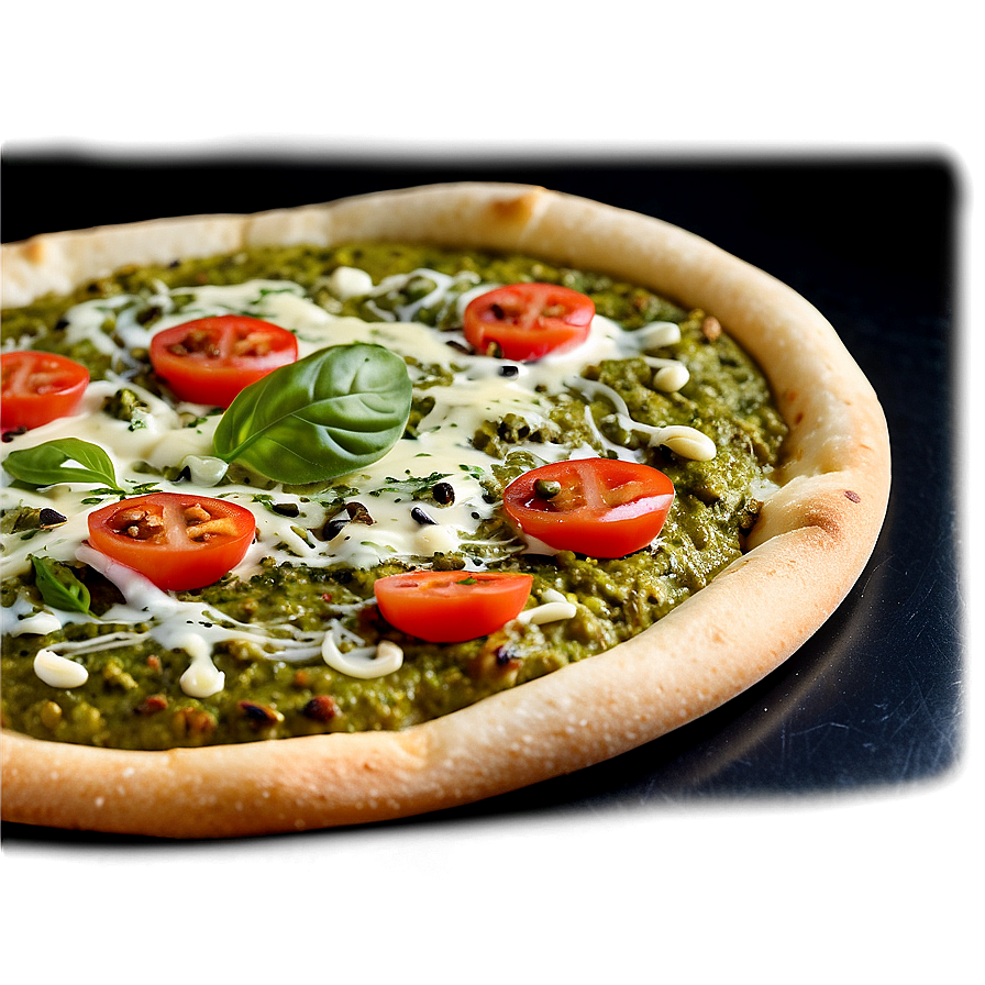 Basil Pesto Pizza Png Kat PNG image