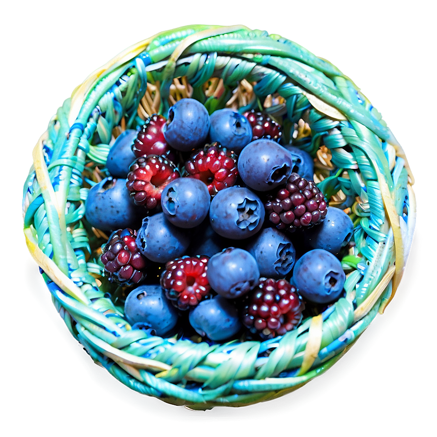 Basket Of Berries Png 20 PNG image