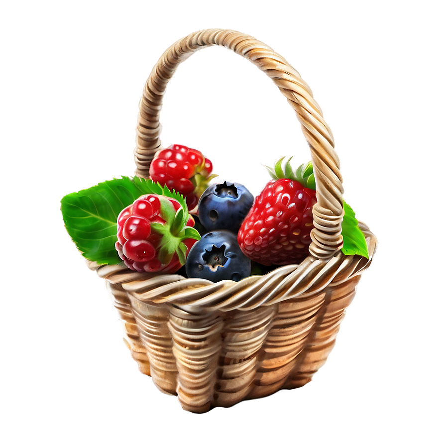 Basket Of Berries Png Dxs99 PNG image