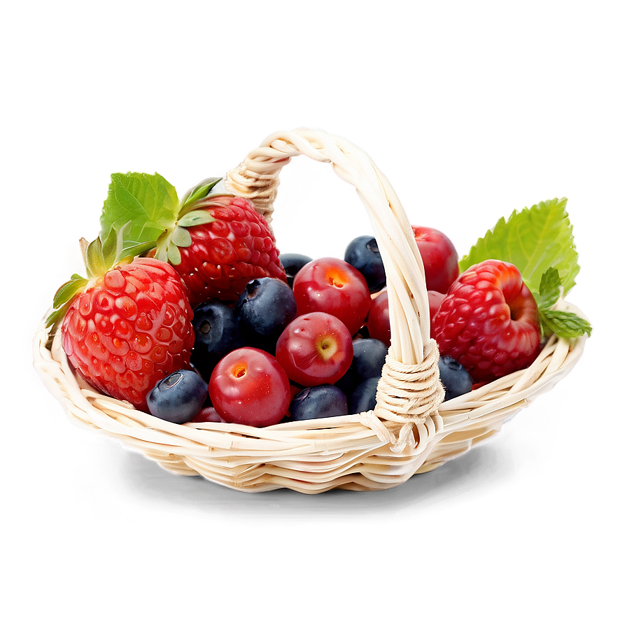 Basket Of Berries Png Sap76 PNG image