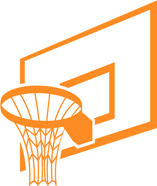 Basketball Hoop Outline PNG image